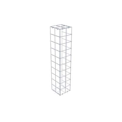 Monteret gabion type 2 100 cm x 20 cm x 20 cm (L x H x D), maskestørrelse 10 cm x 10 cm, C-ring