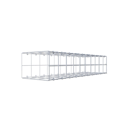Monteret gabion type 2 100 cm x 20 cm x 30 cm (L x H x D), maskestørrelse 10 cm x 10 cm, C-ring