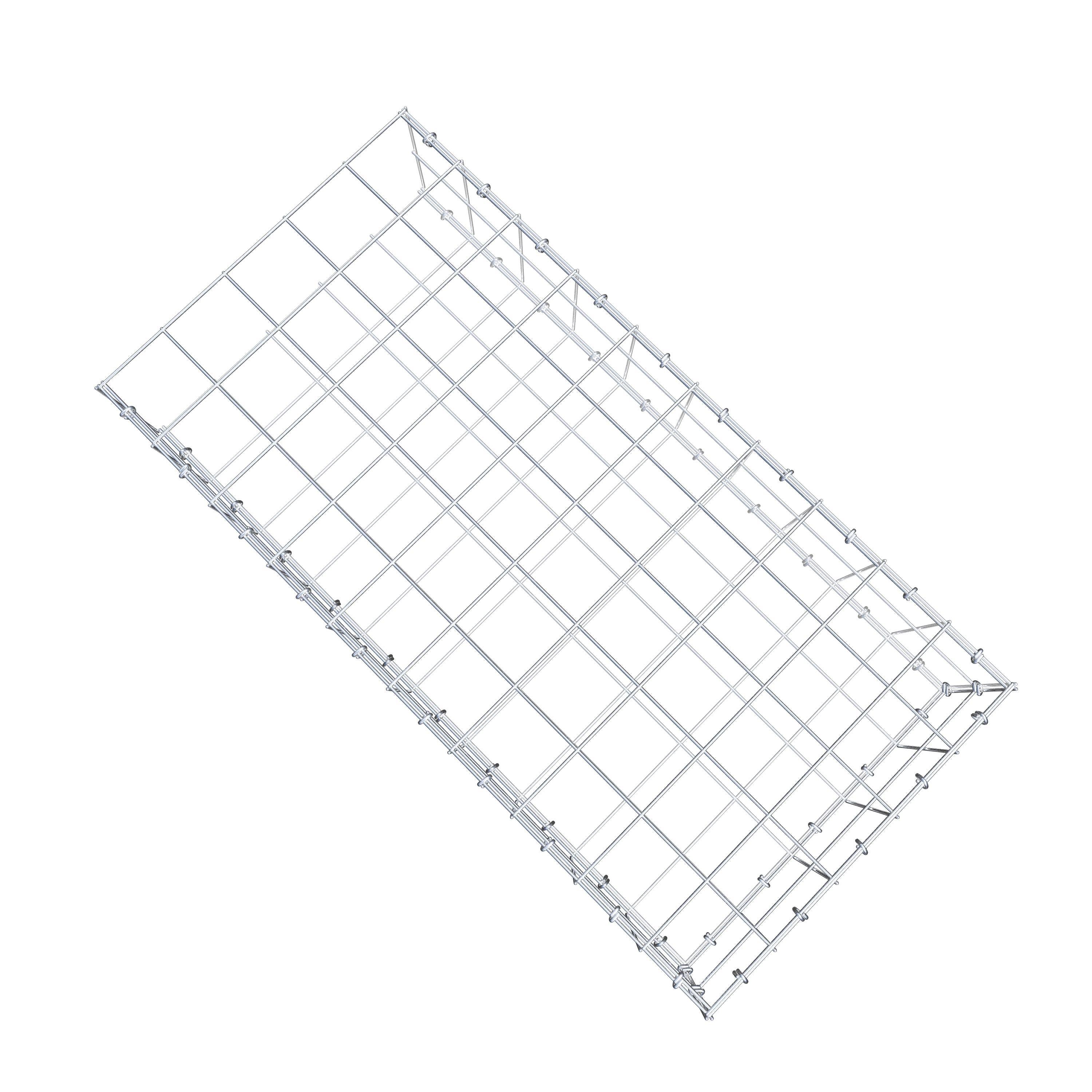 Anbaugabione Typ 2 100 cm x 20 cm x 50 cm (L x H x T), Maschenweite 10 cm x 10 cm, C-Ring