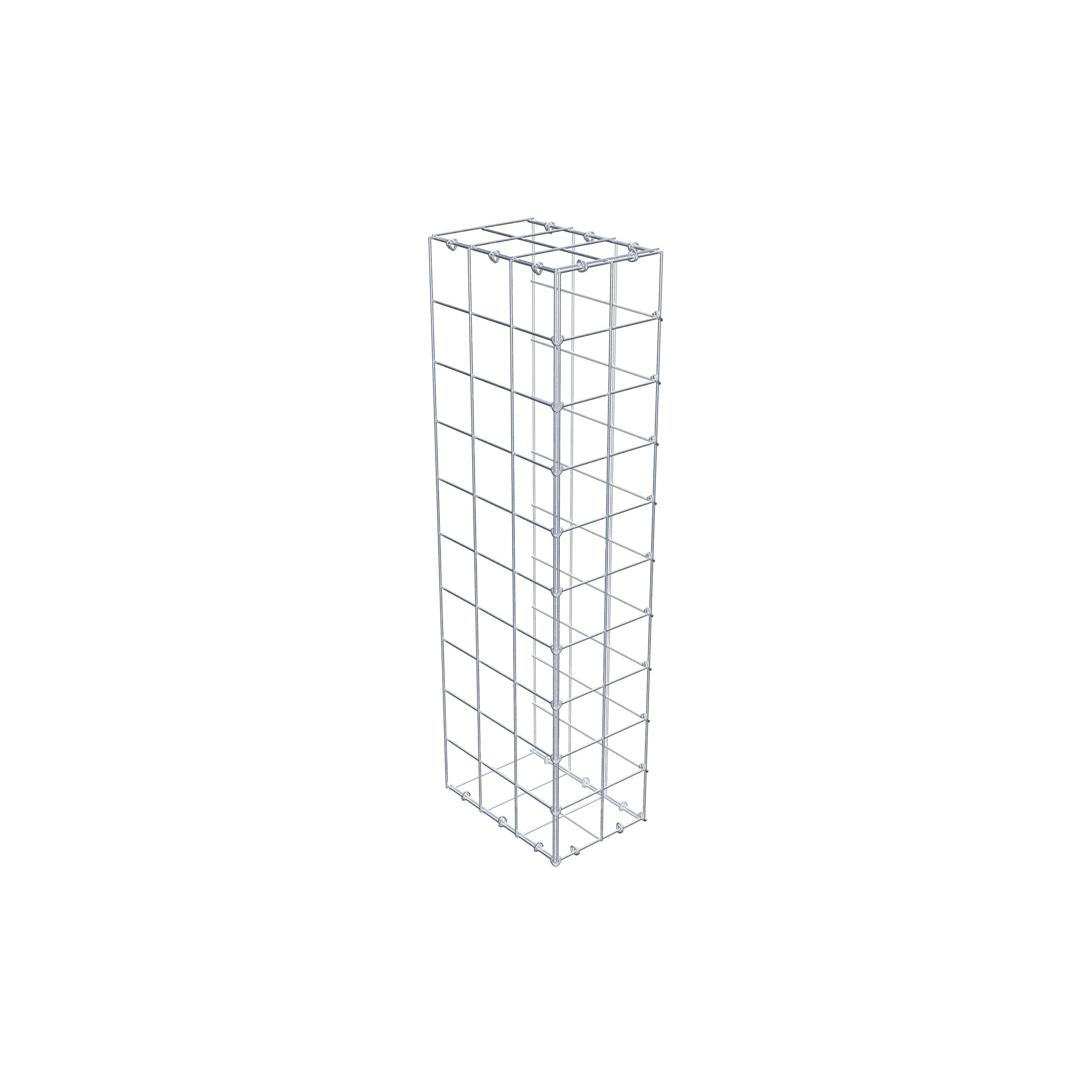 Type 2 oplegkorf 100 cm x 30 cm x 20 cm (L x H x D), maaswijdte 10 cm x 10 cm, C-ring