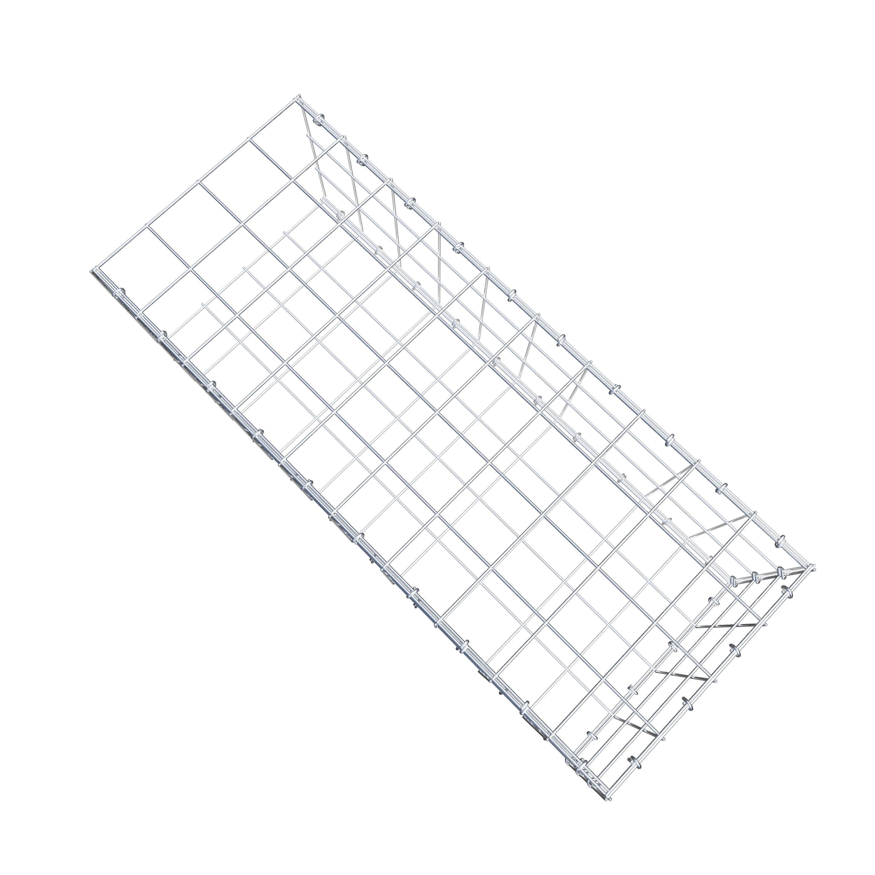 Gabião Tipo 2 100 cm x 30 cm x 40 cm (C x A x P), malhagem 10 cm x 10 cm, anel C