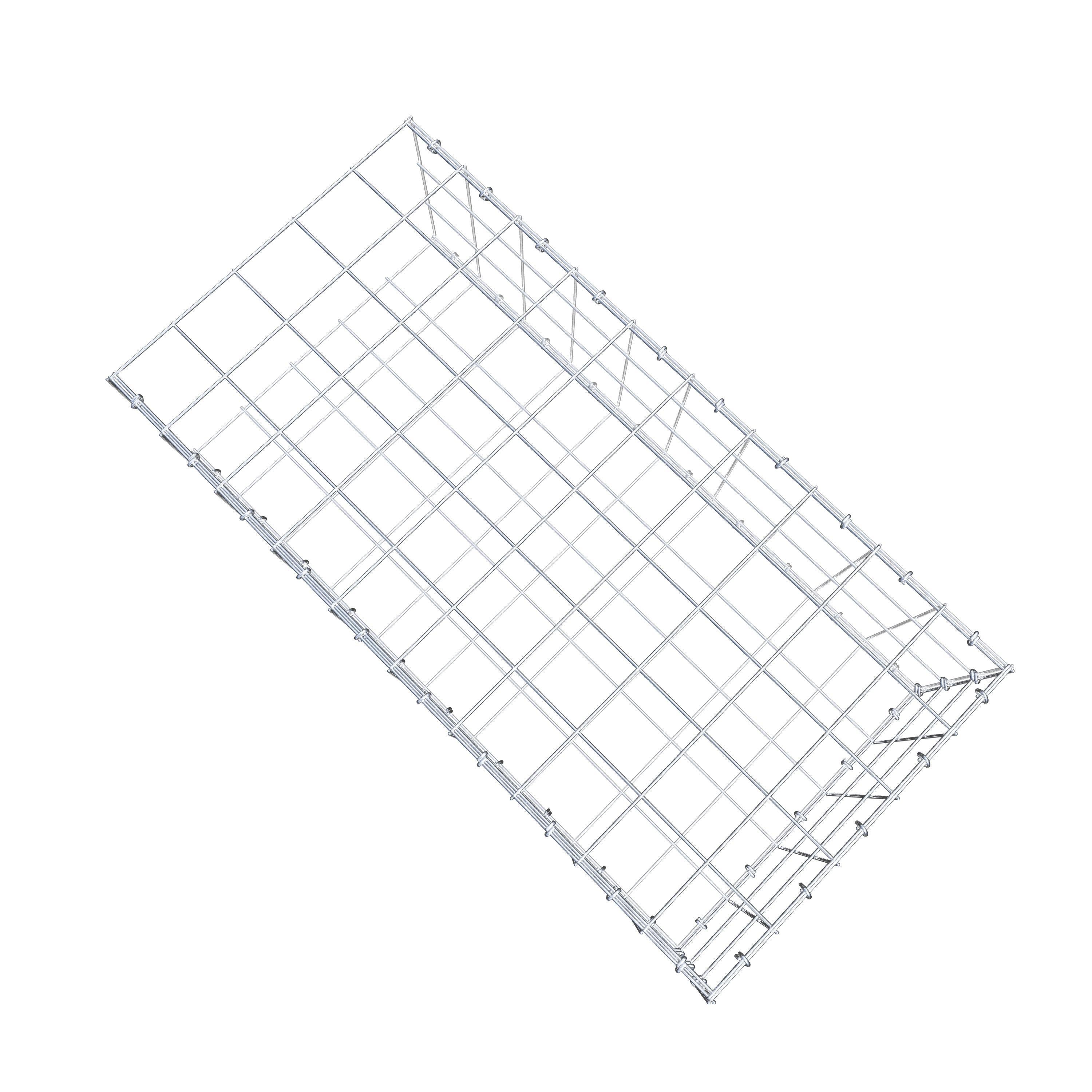 Anbaugabione Typ 2 100 cm x 30 cm x 50 cm (L x H x T), Maschenweite 10 cm x 10 cm, C-Ring