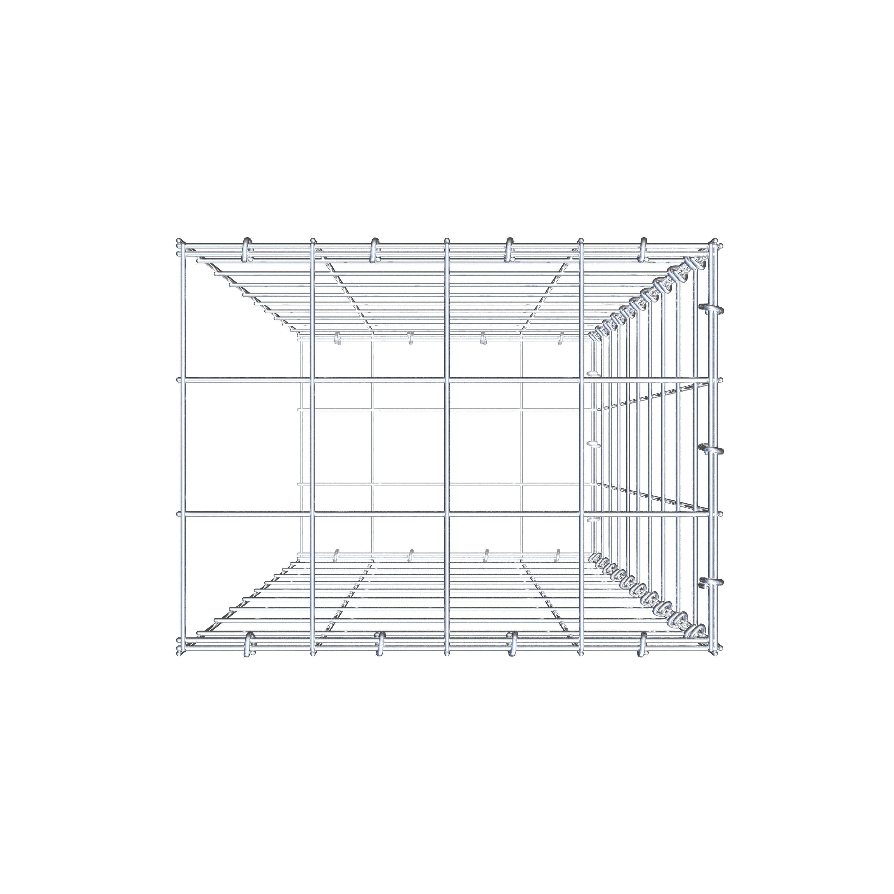 Gabião Tipo 2 100 cm x 40 cm x 30 cm (C x A x P), malhagem 10 cm x 10 cm, anel C