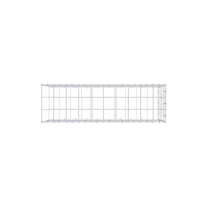 Mounted gabion type 2 100 cm x 40 cm x 30 cm (L x H x D), mesh size 10 cm x 10 cm, C-ring