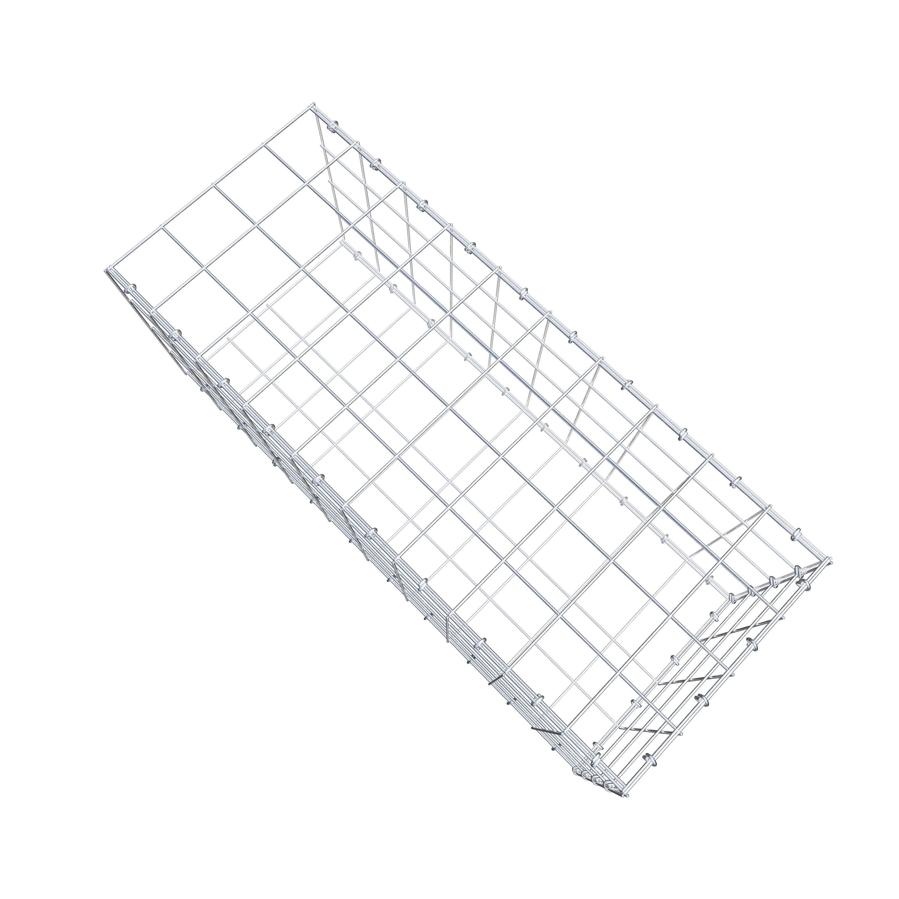 Anbaugabione Typ 2 100 cm x 40 cm x 40 cm (L x H x T), Maschenweite 10 cm x 10 cm, C-Ring