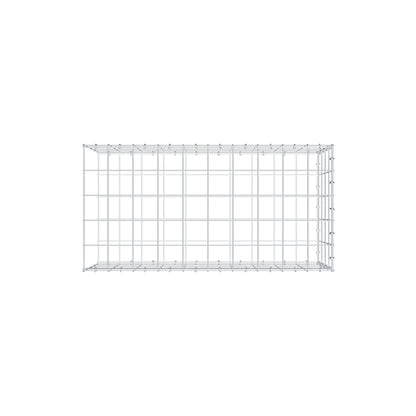 Monteret gabion type 2 100 cm x 40 cm x 50 cm (L x H x D), maskestørrelse 10 cm x 10 cm, C-ring