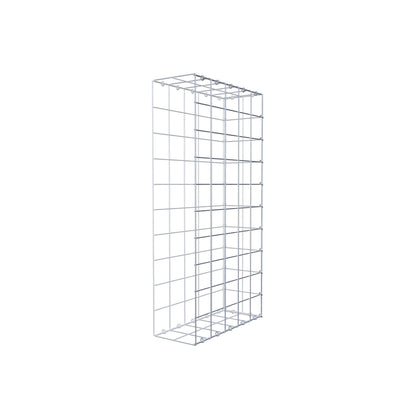 Typ 2 påbyggnadsgabion 100 cm x 50 cm x 20 cm (L x H x D), maskstorlek 10 cm x 10 cm, C-ring