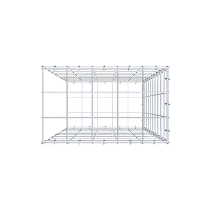 Gabbione aggiuntivo di tipo 2 100 cm x 50 cm x 30 cm (L x H x P), maglia 10 cm x 10 cm, anello a C