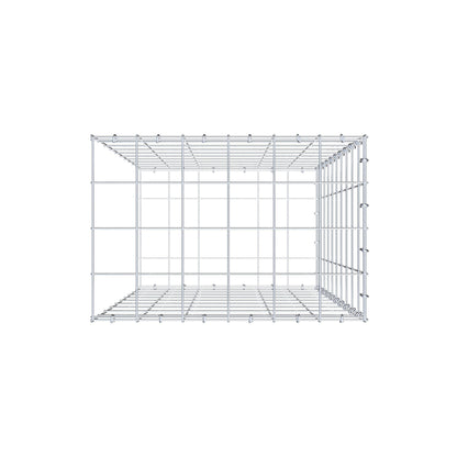 Gabião Tipo 2 100 cm x 60 cm x 40 cm (C x A x P), malhagem 10 cm x 10 cm, anel C