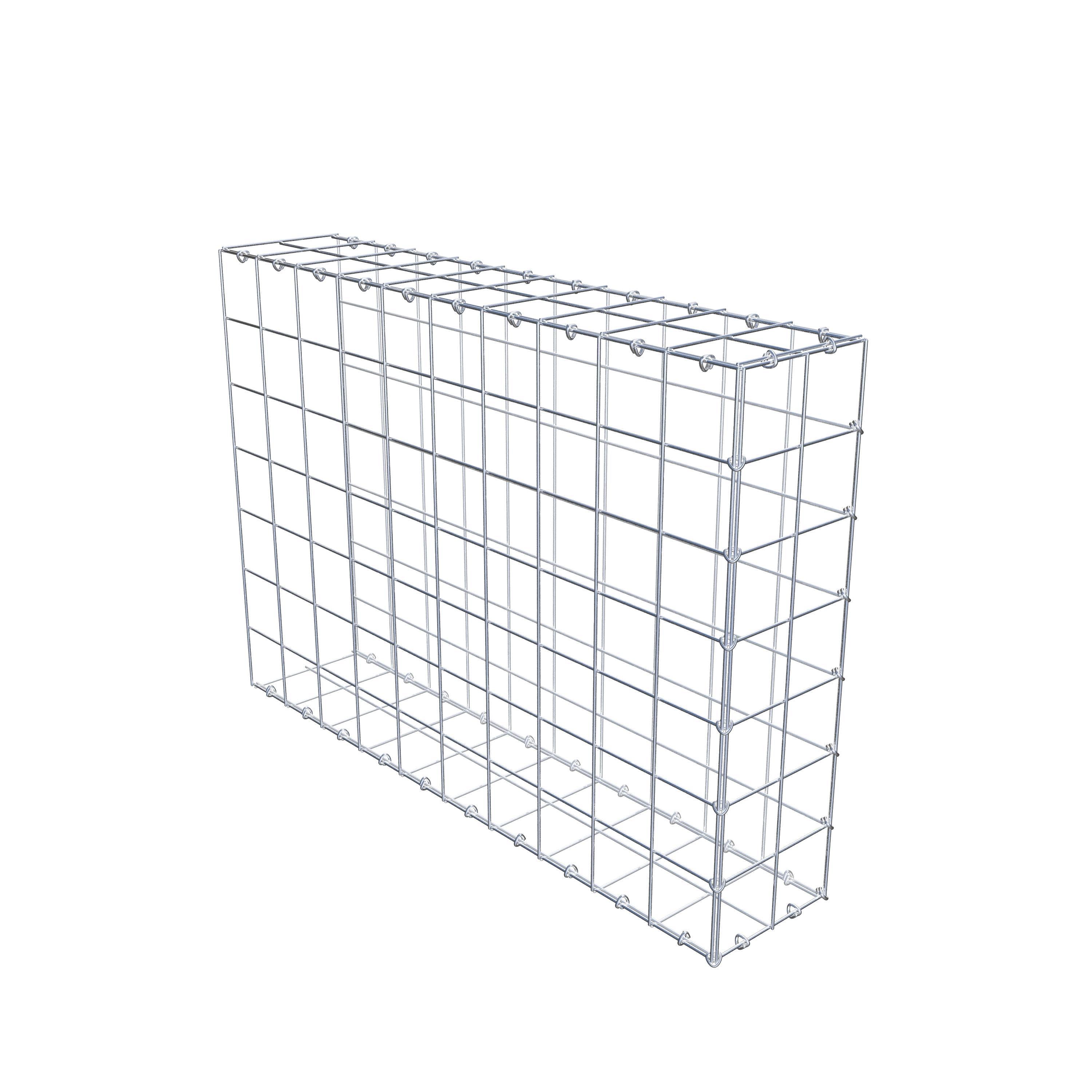 Anbaugabione Typ 2 100 cm x 70 cm x 20 cm (L x H x T), Maschenweite 10 cm x 10 cm, C-Ring