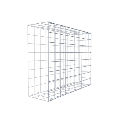 Typ 2 påbyggnadsgabion 100 cm x 80 cm x 30 cm (L x H x D), maskstorlek 10 cm x 10 cm, C-ring