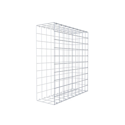 Monteret gabion type 2 100 cm x 90 cm x 30 cm (L x H x D), maskestørrelse 10 cm x 10 cm, C-ring