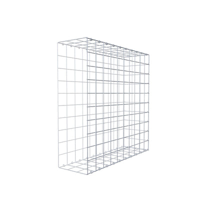 Monteret gabion type 2 100 cm x 100 cm x 30 cm (L x H x D), maskestørrelse 10 cm x 10 cm, C-ring