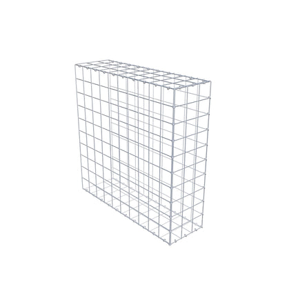 Monteret gabion type 2 100 cm x 100 cm x 30 cm (L x H x D), maskestørrelse 10 cm x 10 cm, C-ring