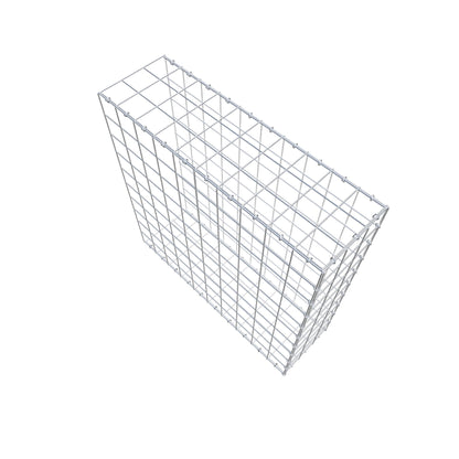 Monteret gabion type 2 100 cm x 100 cm x 30 cm (L x H x D), maskestørrelse 10 cm x 10 cm, C-ring