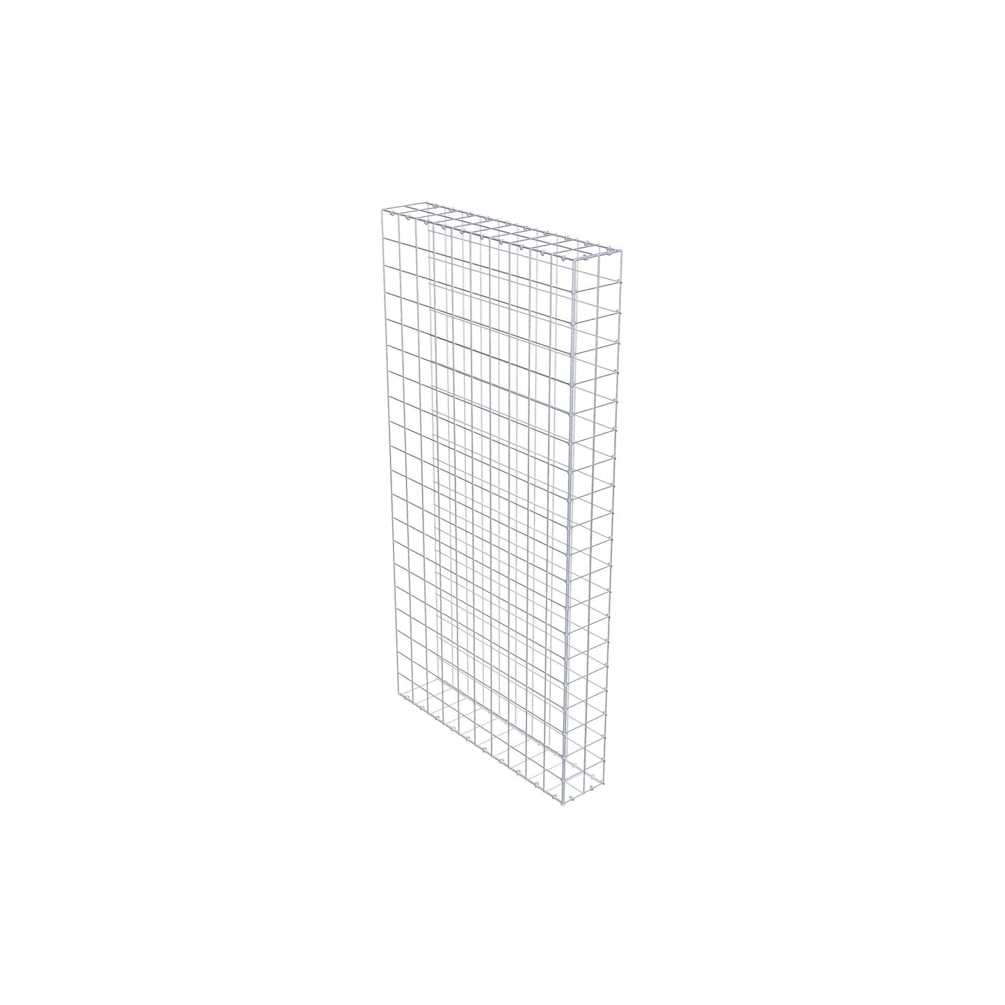 Typ 2 påbyggnadsgabion 200 cm x 100 cm x 20 cm (L x H x D), maskstorlek 10 cm x 10 cm, C-ring