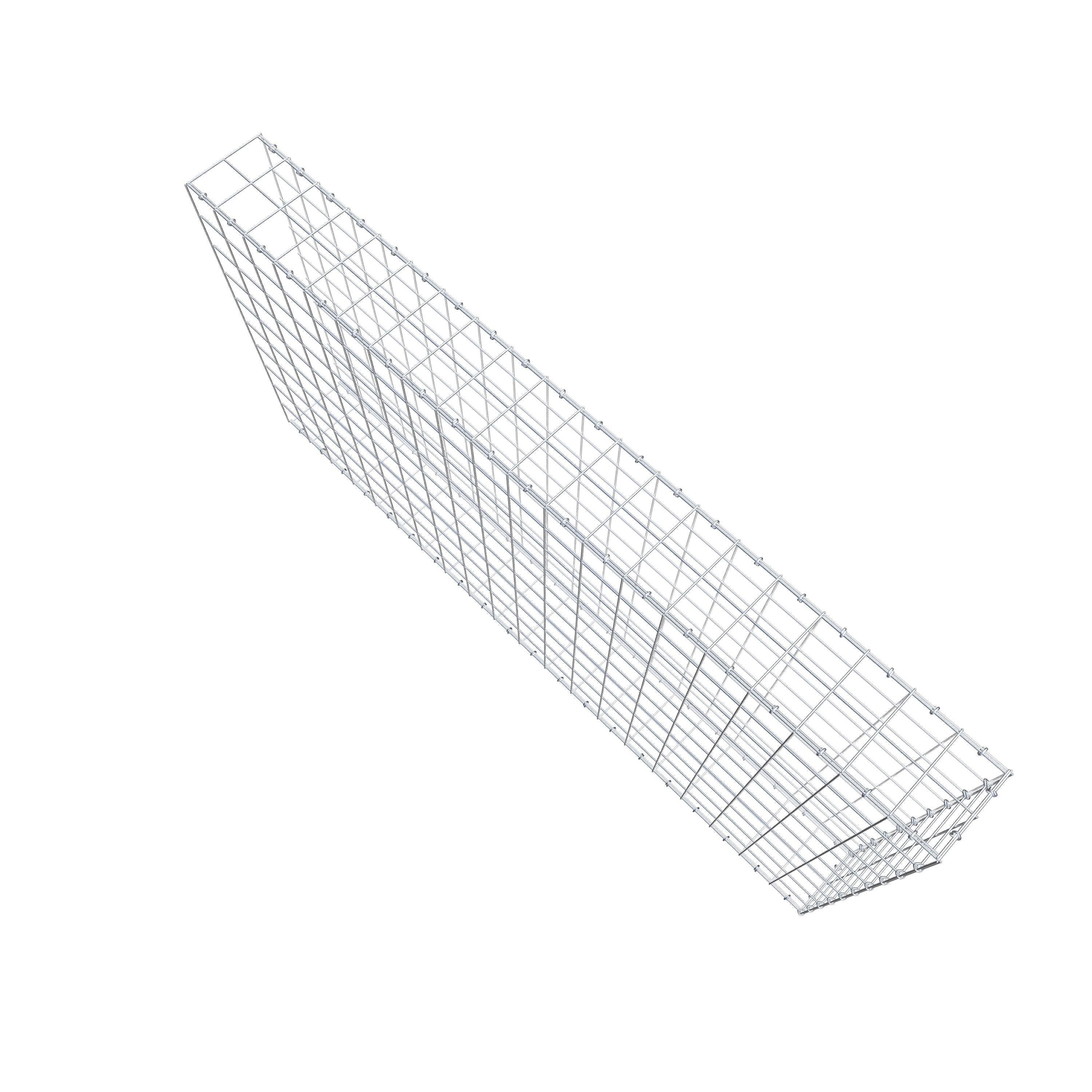 Anbaugabione Typ 2 200 cm x 100 cm x 20 cm (L x H x T), Maschenweite 10 cm x 10 cm, C-Ring