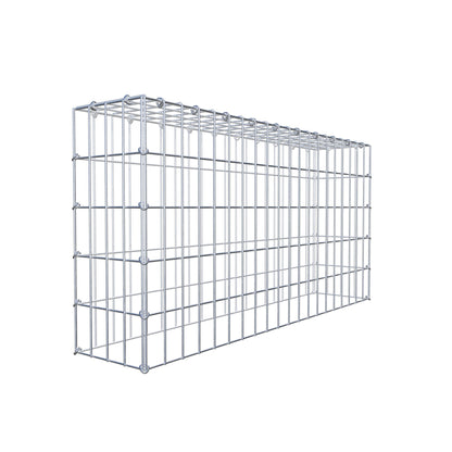 Anbaugabione Typ 3 100 cm x 50 cm x 20 cm (L x H x T), Maschenweite 5 cm x 10 cm, C-Ring