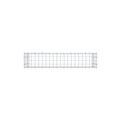 Anbaugabione Typ 3 100 cm x 50 cm x 20 cm (L x H x T), Maschenweite 5 cm x 10 cm, C-Ring