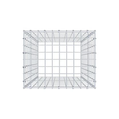 Monteret gabion type 3 100 cm x 50 cm x 40 cm (L x H x D), maskestørrelse 5 cm x 10 cm, C-ring