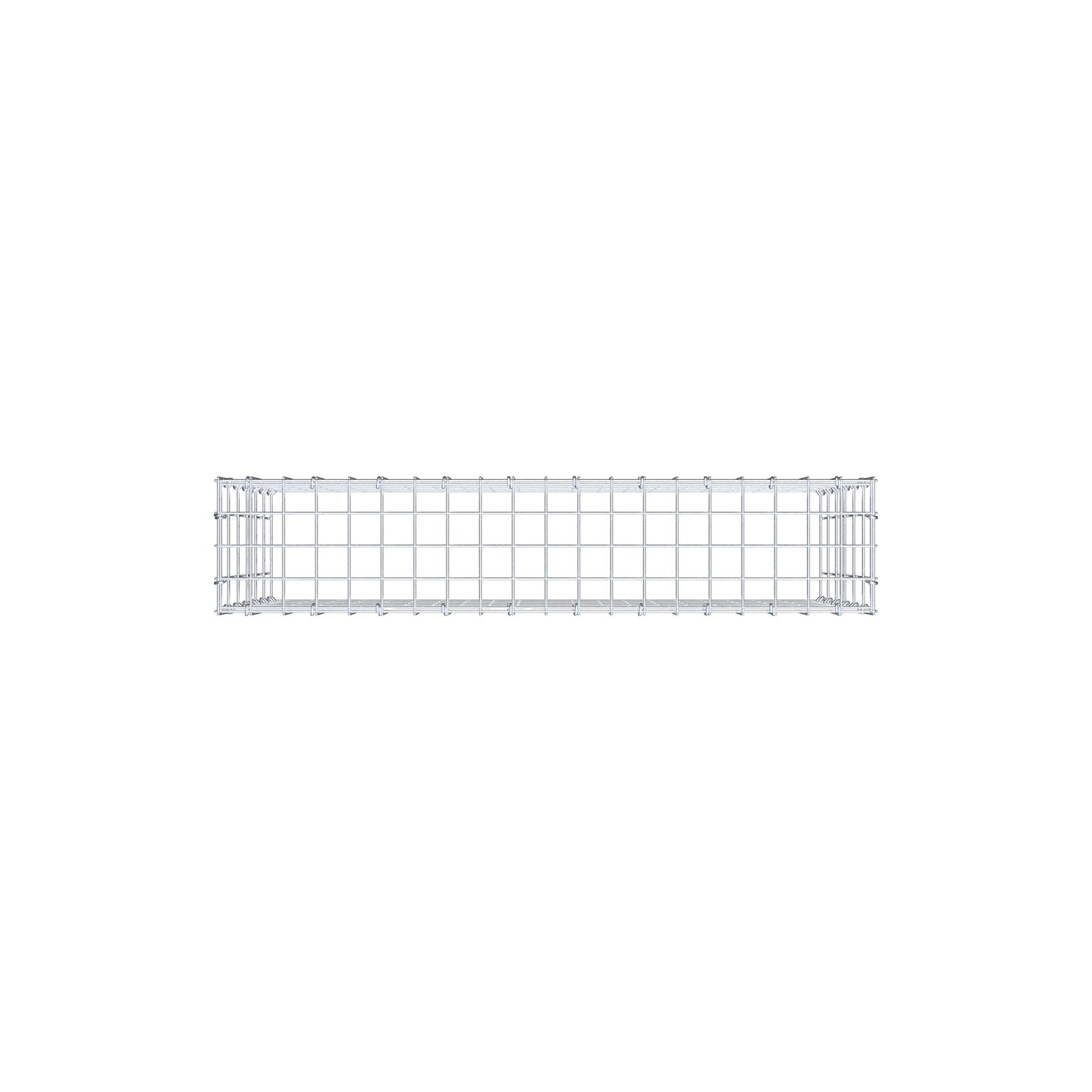 Mounted gabion type 3 100 cm x 60 cm x 20 cm (L x H x D), mesh size 5 cm x 10 cm, C-ring