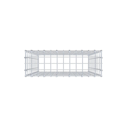 Mounted gabion type 3 100 cm x 60 cm x 20 cm (L x H x D), mesh size 5 cm x 10 cm, C-ring