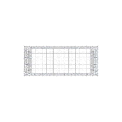 Typ 3 påbyggnadsgabion 100 cm x 60 cm x 40 cm (L x H x D), maskstorlek 5 cm x 10 cm, C-ring