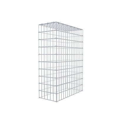 Typ 3 påbyggnadsgabion 100 cm x 70 cm x 30 cm (L x H x D), maskstorlek 5 cm x 10 cm, C-ring