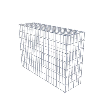 Typ 3 påbyggnadsgabion 100 cm x 70 cm x 30 cm (L x H x D), maskstorlek 5 cm x 10 cm, C-ring