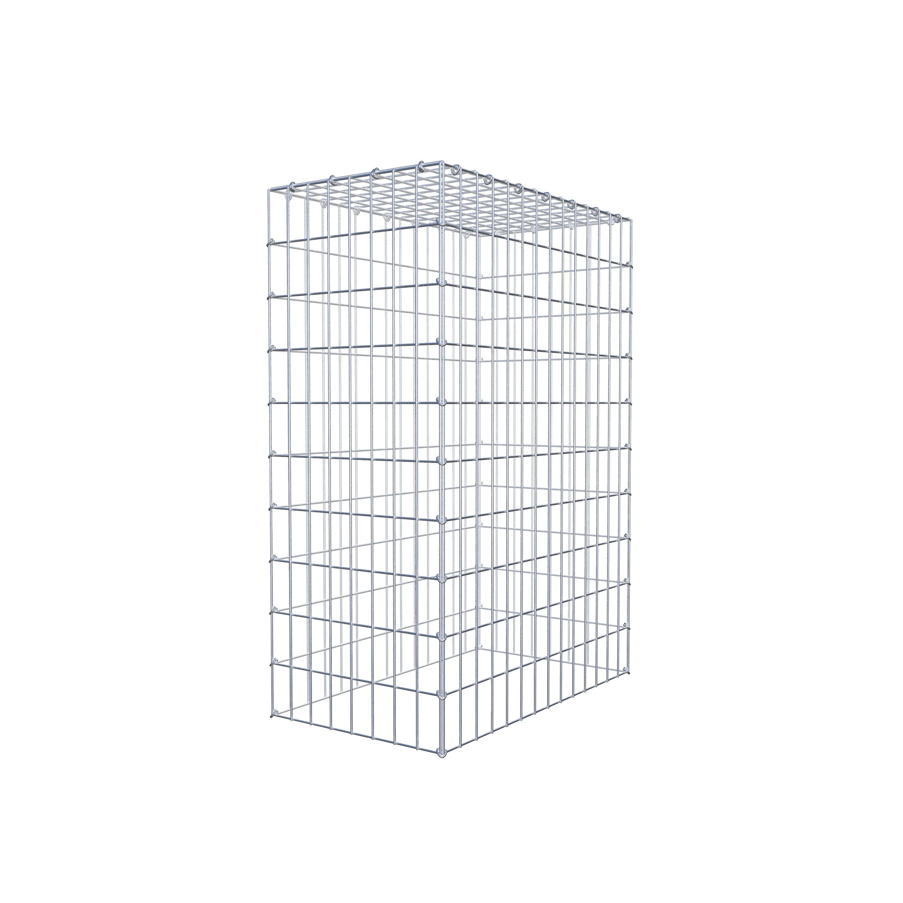 Mounted gabion type 3 100 cm x 70 cm x 40 cm (L x H x D), mesh size 5 cm x 10 cm, C-ring