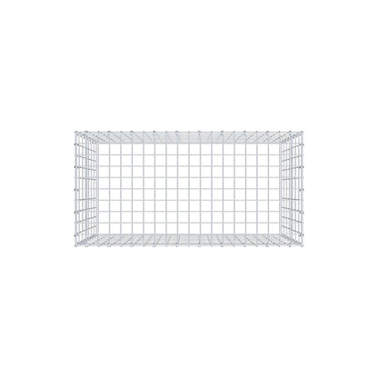 Monteret gabion type 3 100 cm x 70 cm x 50 cm (L x H x D), maskestørrelse 5 cm x 10 cm, C-ring