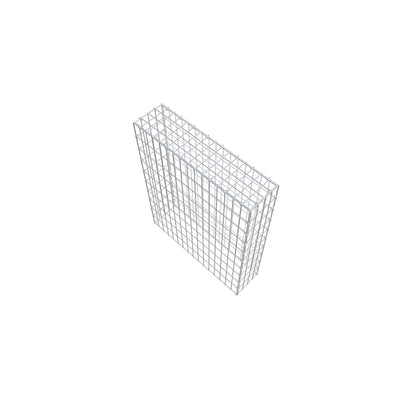 Typ 3 påbyggnadsgabion 100 cm x 80 cm x 20 cm (L x H x D), maskstorlek 5 cm x 10 cm, C-ring