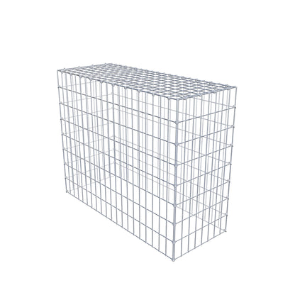 Typ 3 påbyggnadsgabion 100 cm x 80 cm x 40 cm (L x H x D), maskstorlek 5 cm x 10 cm, C-ring