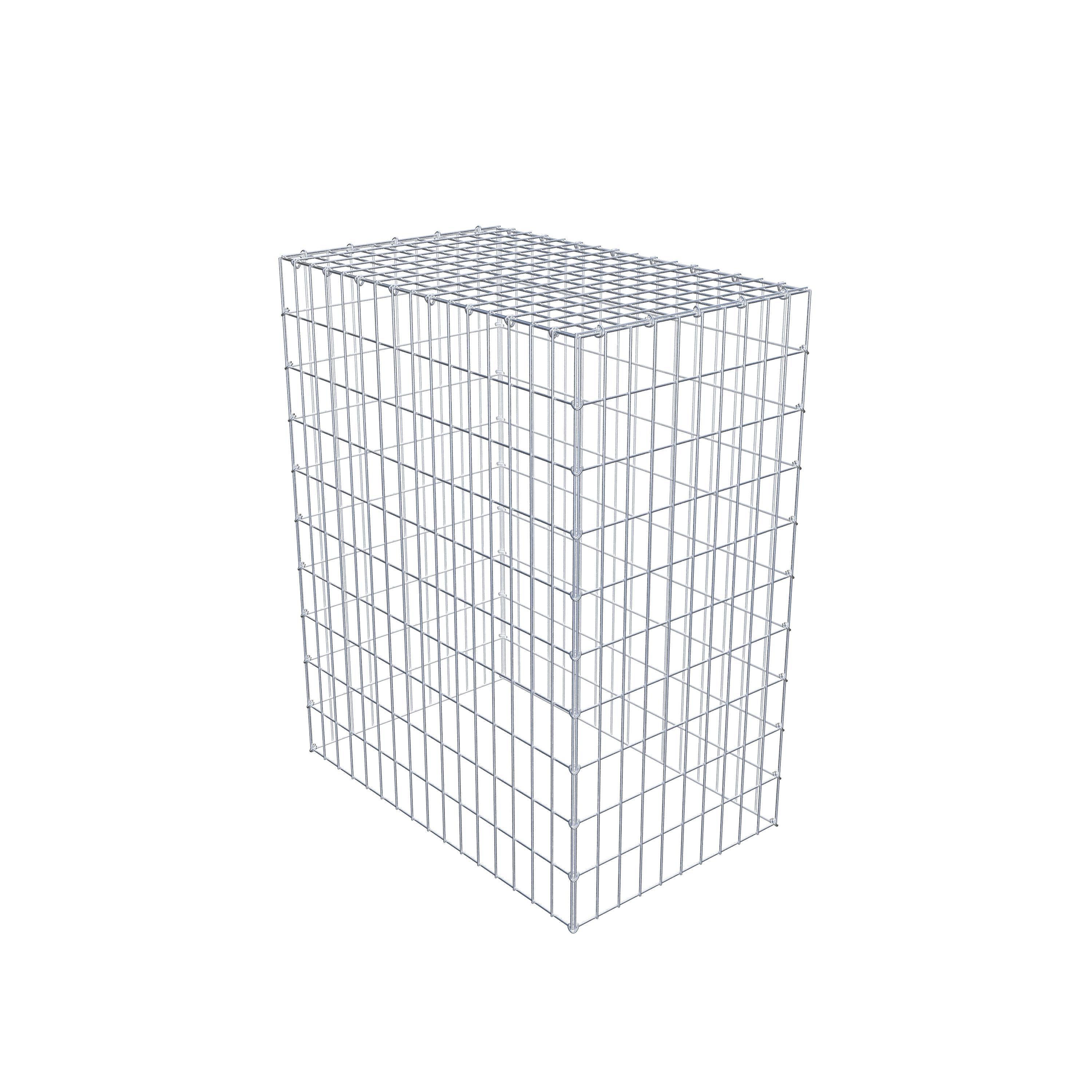 Monteret gabion type 3 100 cm x 80 cm x 50 cm (L x H x D), maskestørrelse 5 cm x 10 cm, C-ring