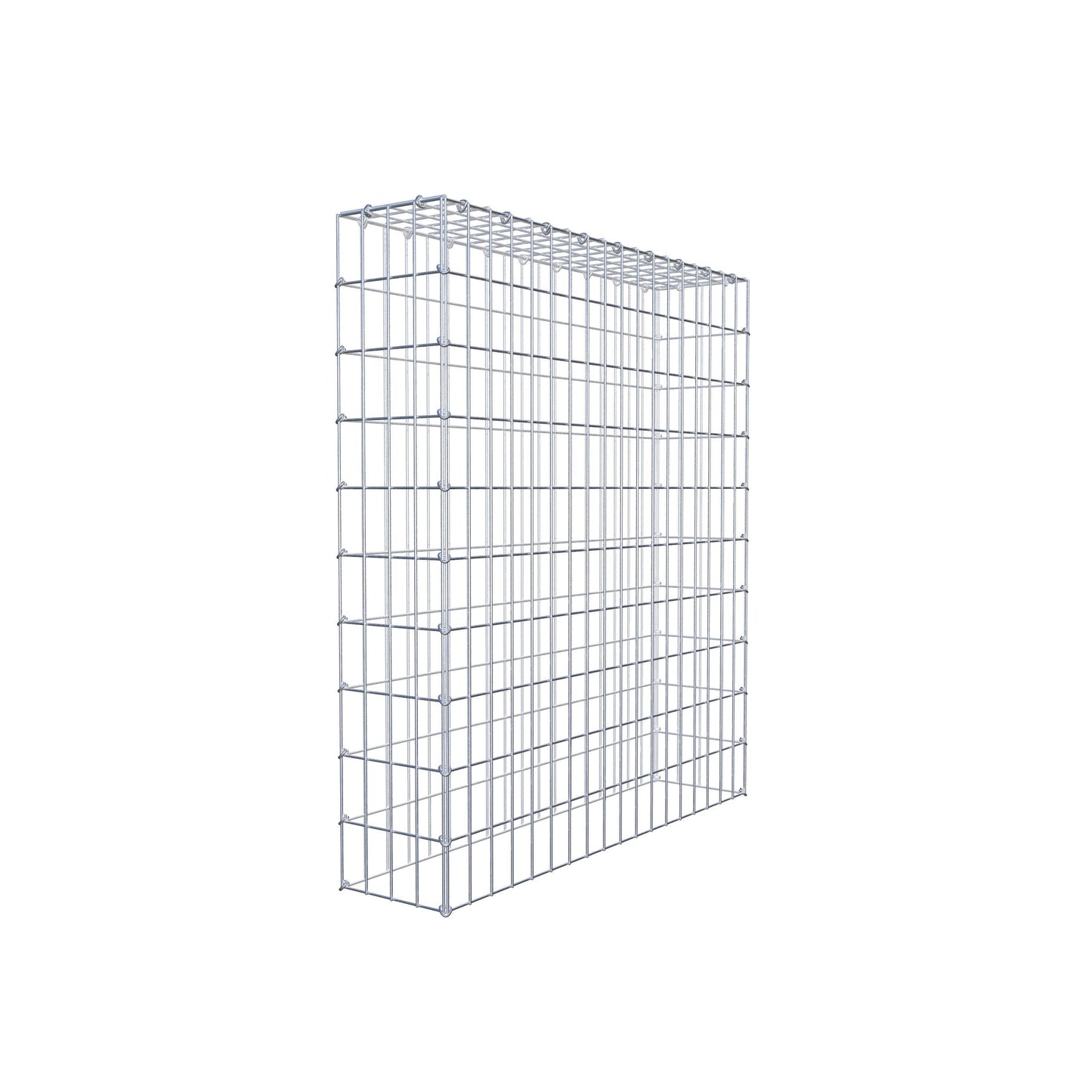 Monteret gabion type 3 100 cm x 90 cm x 20 cm (L x H x D), maskestørrelse 5 cm x 10 cm, C-ring