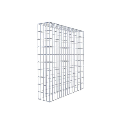 Monteret gabion type 3 100 cm x 90 cm x 20 cm (L x H x D), maskestørrelse 5 cm x 10 cm, C-ring