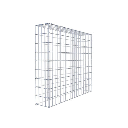 Monteret gabion type 3 100 cm x 90 cm x 20 cm (L x H x D), maskestørrelse 5 cm x 10 cm, C-ring