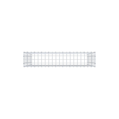 Monteret gabion type 3 100 cm x 90 cm x 20 cm (L x H x D), maskestørrelse 5 cm x 10 cm, C-ring