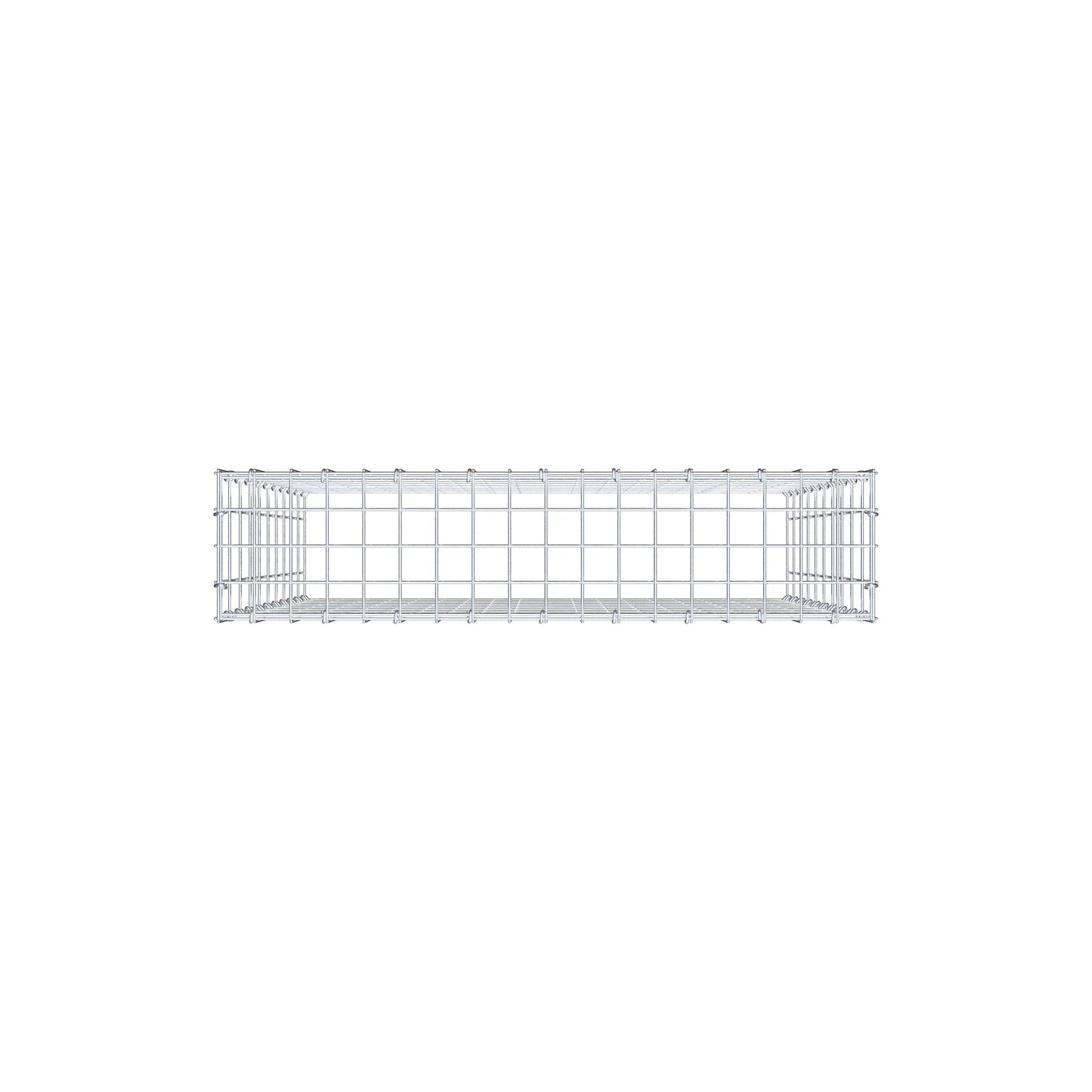 Monteret gabion type 3 100 cm x 90 cm x 20 cm (L x H x D), maskestørrelse 5 cm x 10 cm, C-ring