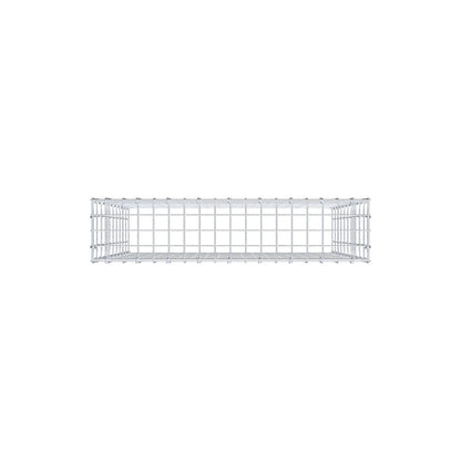 Monteret gabion type 3 100 cm x 90 cm x 20 cm (L x H x D), maskestørrelse 5 cm x 10 cm, C-ring