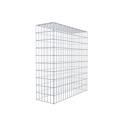 Typ 3 påbyggnadsgabion 100 cm x 90 cm x 30 cm (L x H x D), maskstorlek 5 cm x 10 cm, C-ring