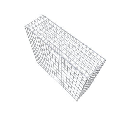 Typ 3 påbyggnadsgabion 100 cm x 90 cm x 30 cm (L x H x D), maskstorlek 5 cm x 10 cm, C-ring