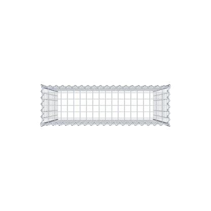 Påväxt gabion typ 3 100 cm x 100 cm x 30 cm (L x H x D), maskstorlek 5 cm x 10 cm, spiral