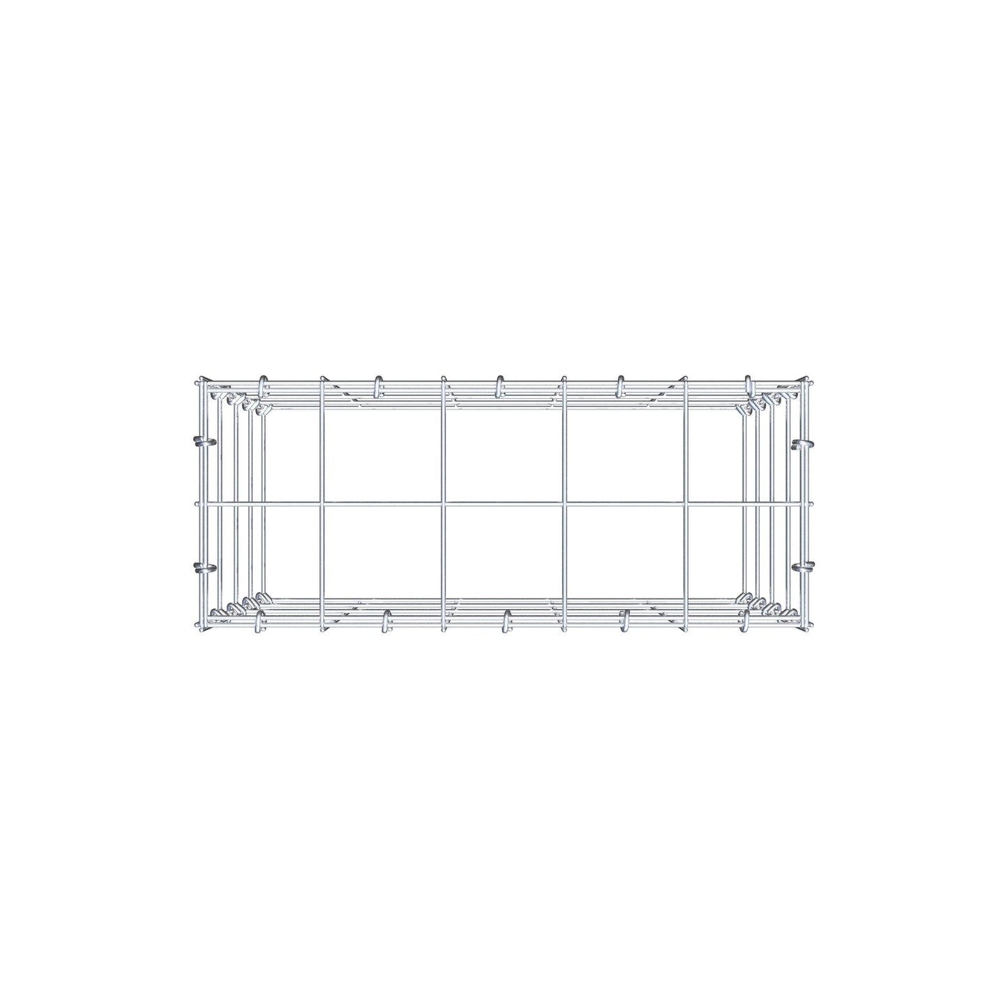 Anbaugabione Typ 3 50 cm x 40 cm x 20 cm (L x H x T), Maschenweite 10 cm x 10 cm, C-Ring