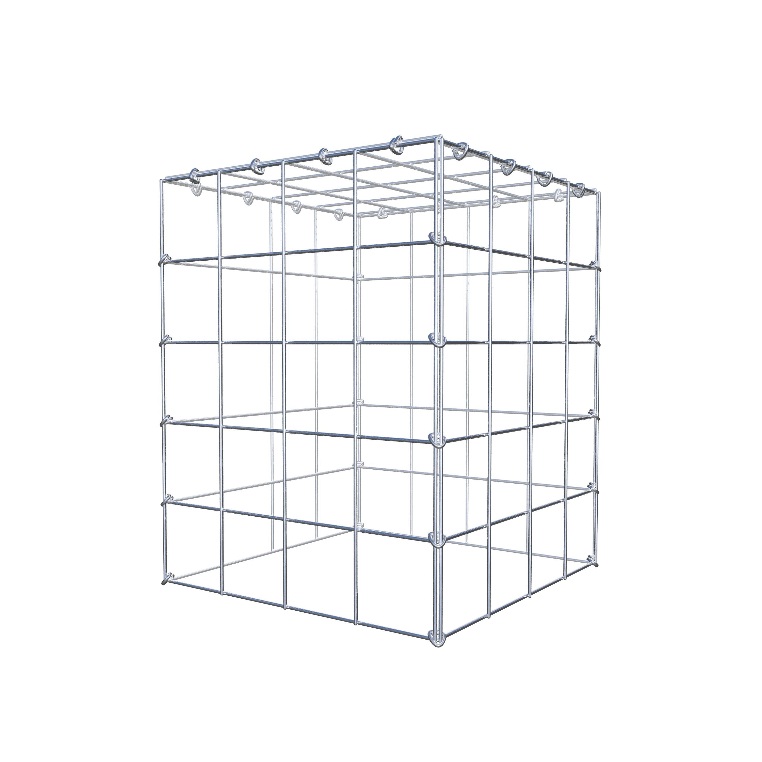 Mounted gabion type 3 50 cm x 40 cm x 40 cm (L x H x D), mesh size 10 cm x 10 cm, C-ring