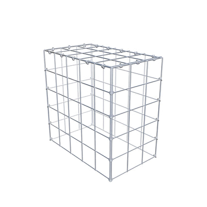 Mounted gabion type 3 50 cm x 50 cm x 30 cm (L x H x D), mesh size 10 cm x 10 cm, C-ring