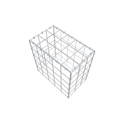 Mounted gabion type 3 50 cm x 50 cm x 30 cm (L x H x D), mesh size 10 cm x 10 cm, C-ring