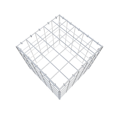 Monteret gabion type 3 50 cm x 50 cm x 50 cm (L x H x D), maskestørrelse 10 cm x 10 cm, C-ring