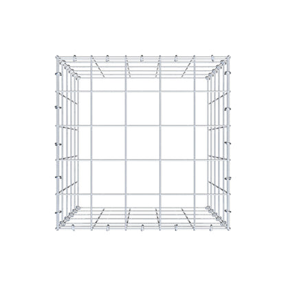 Monteret gabion type 3 50 cm x 50 cm x 50 cm (L x H x D), maskestørrelse 10 cm x 10 cm, C-ring