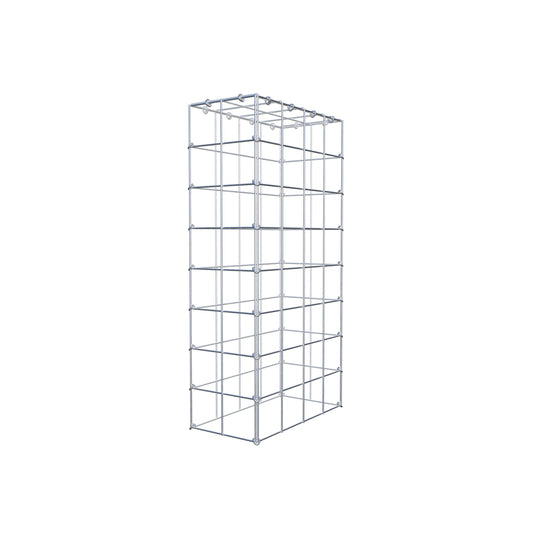 Mounted gabion type 3 80 cm x 40 cm x 20 cm (L x H x D), mesh size 10 cm x 10 cm, C-ring